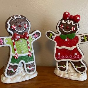 Musical and light up Gingerbread Boy and Gingerbread Girl